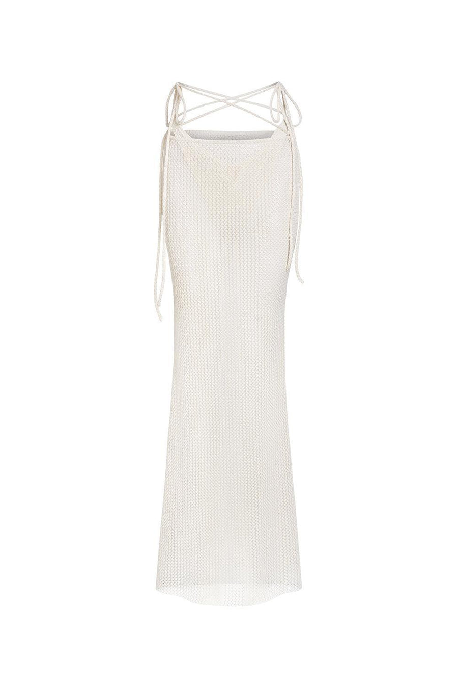 Madisyn Straight See-Through Woolen Floor Length Skirt Skirt LASSY