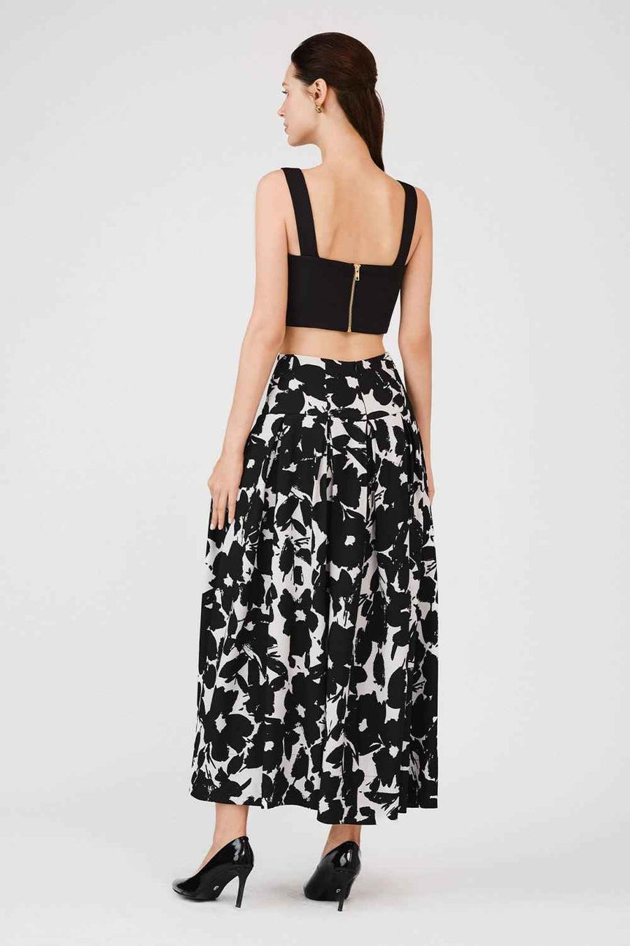 Marleigh Crossover Loose Strap Rain Cloth Crop Top
