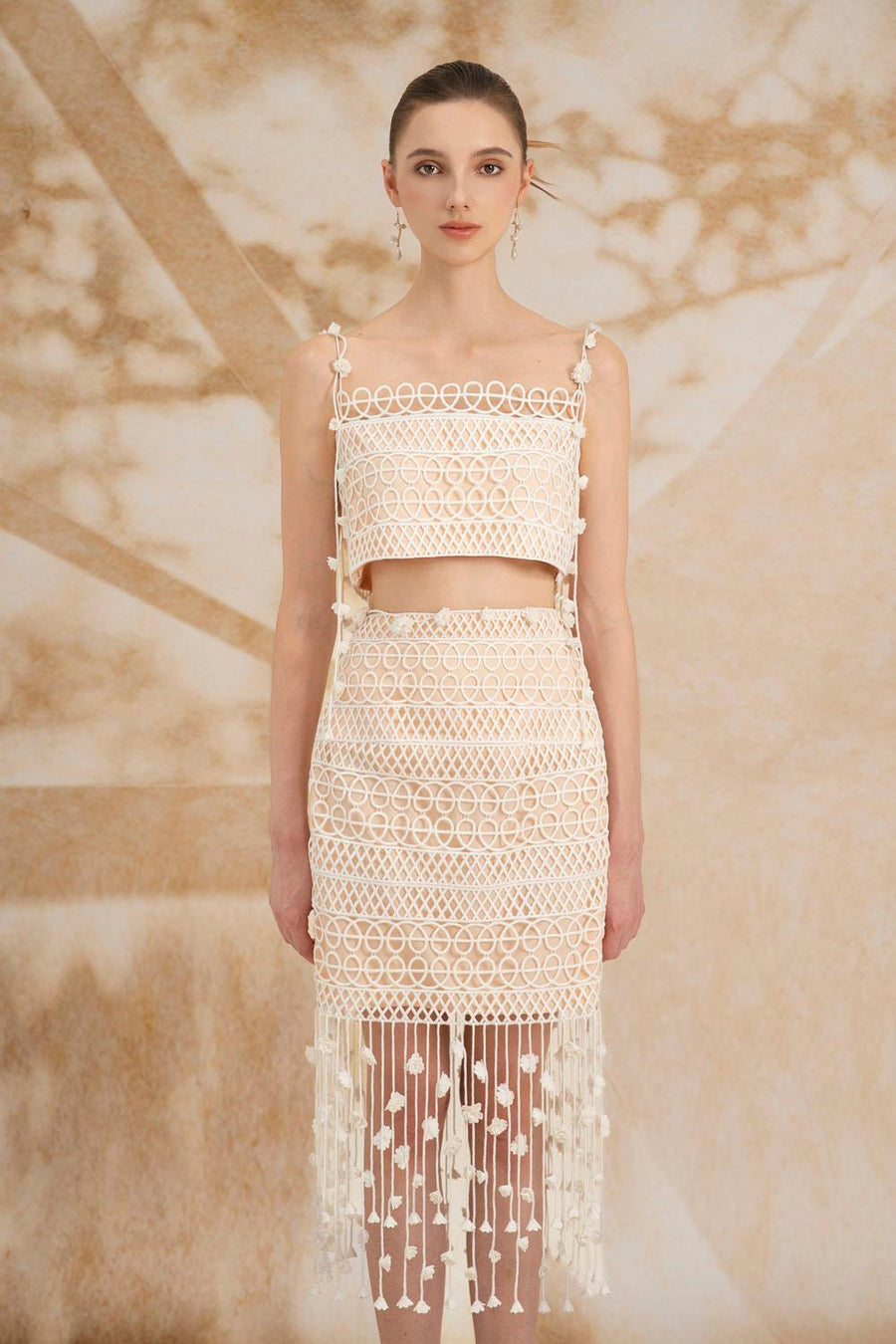Meadow Sheath High Waist Lace Midi Set 4