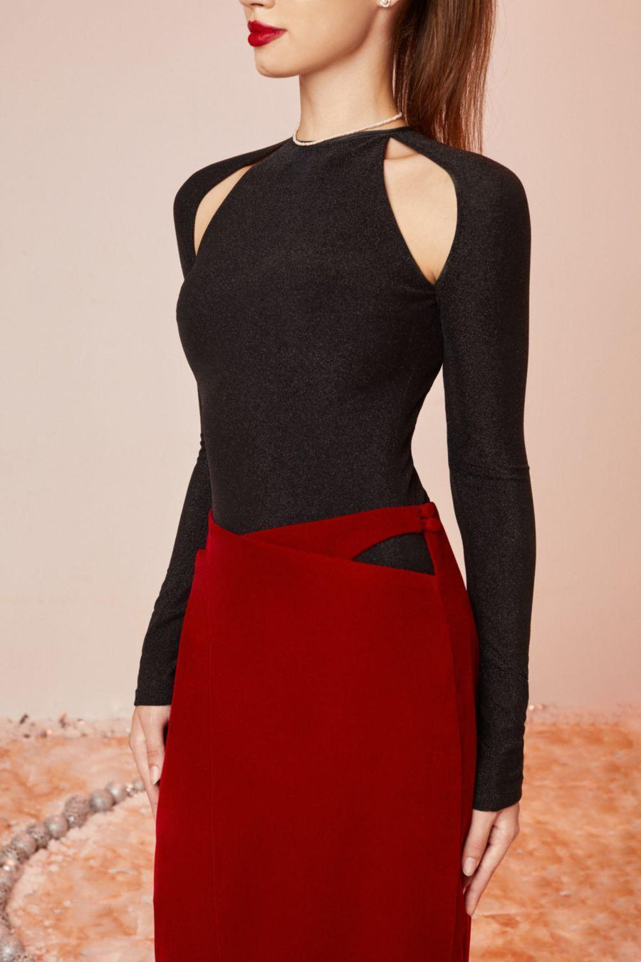 Mellow A-line Long Sleeved Cotton Polyester Ankle Length Set 2