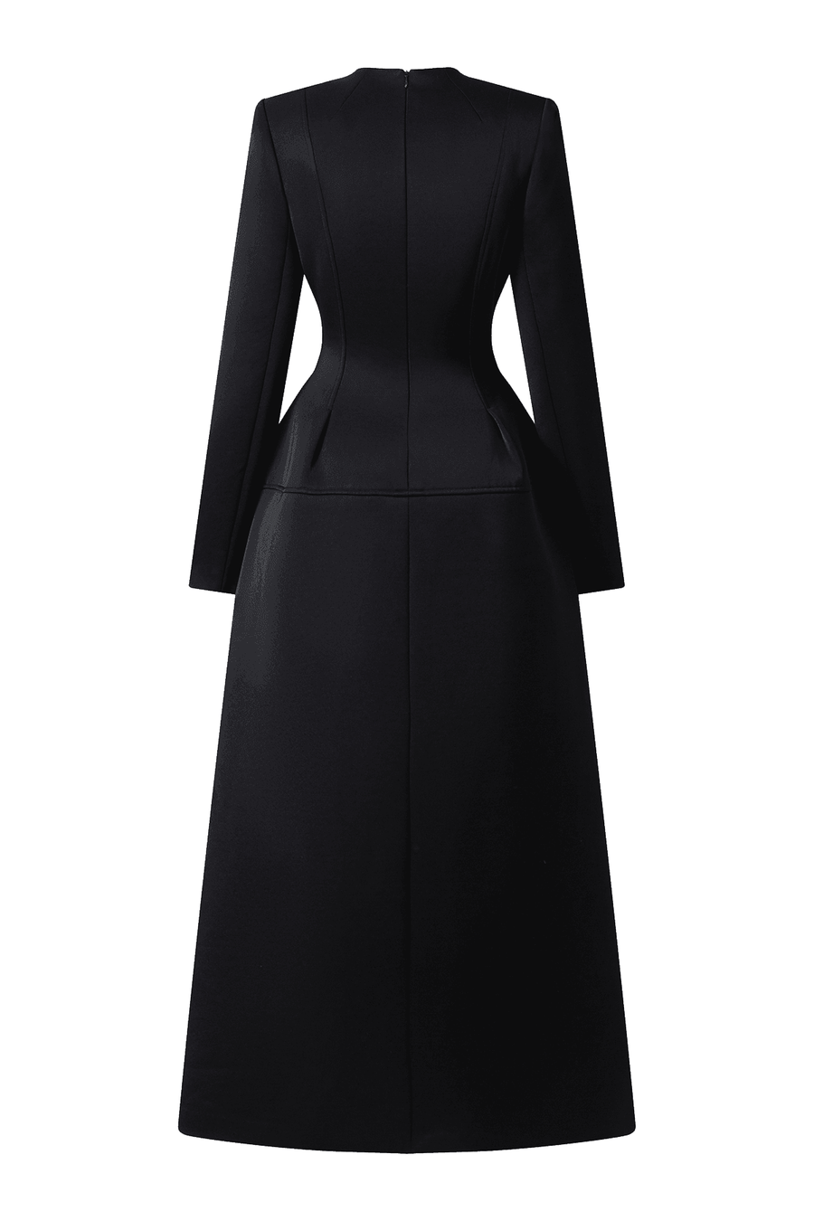 Melody A-line V-Neck Taffeta Midi Dress Midi Dress TRACY STUDIO