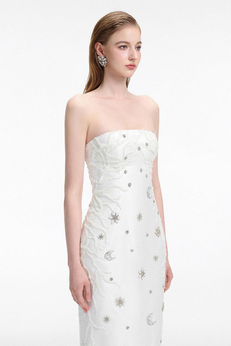 Memorial Sheath Back Slit Taffeta Floor Length Set 10