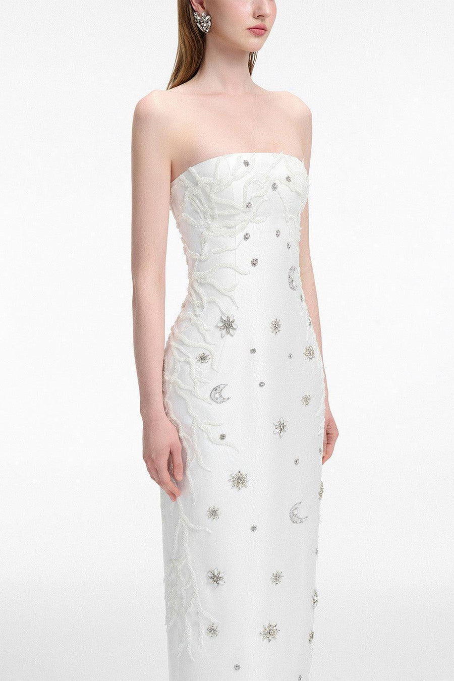 Memorial Sheath Back Slit Taffeta Floor Length Set 7