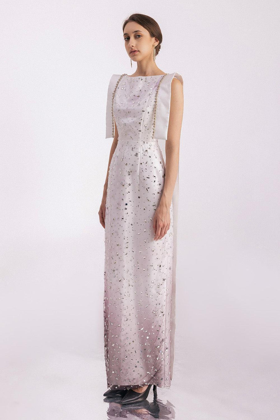 Meyers Sheath Extended Flap Twill Floor Length Dress 6