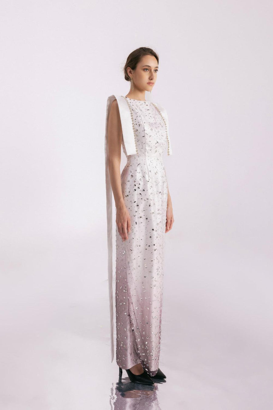 Meyers Sheath Extended Flap Twill Floor Length Dress 7