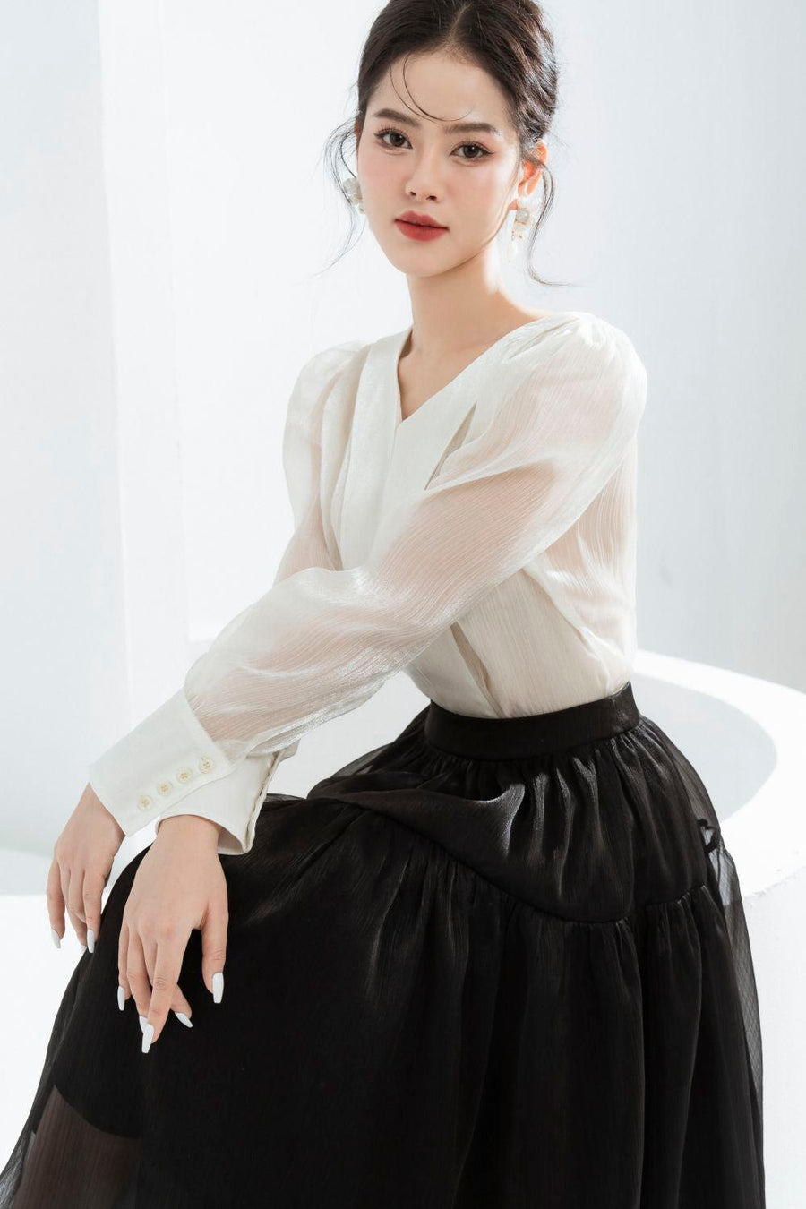 Mia Flared Gypsy Chiffon Midi Skirt Skirt Cordia