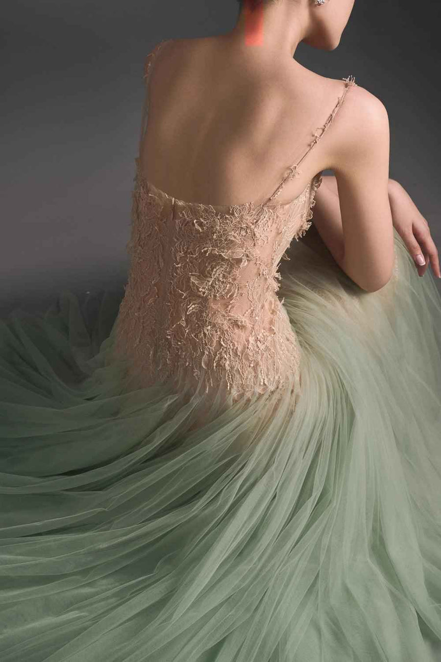 Mint Ombre Lace Midi Dress