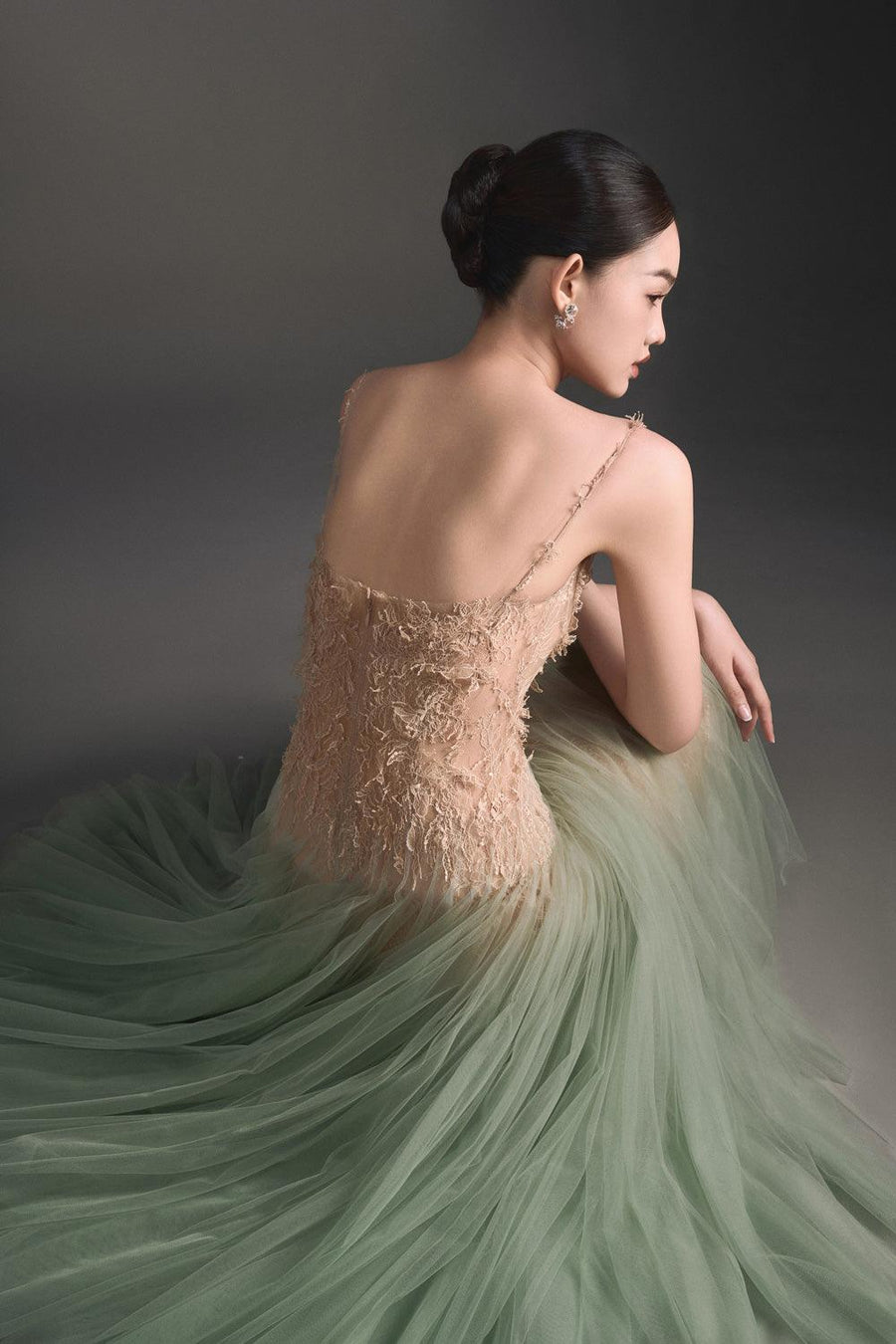 Mint Ombre Lace Midi Dress 6