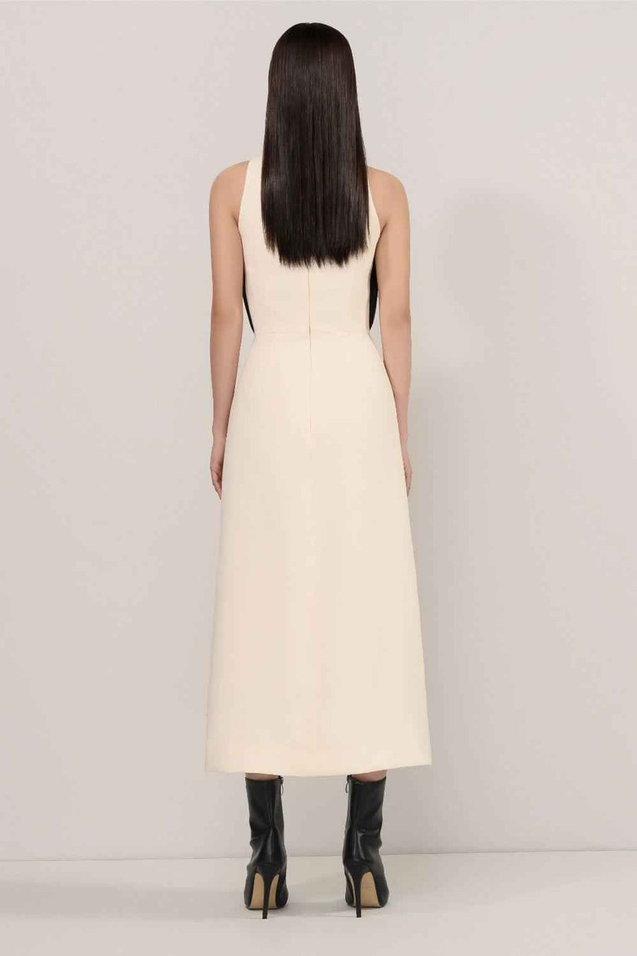 Mirabel Sheath Sleeveless Poly Viscose Midi Dress