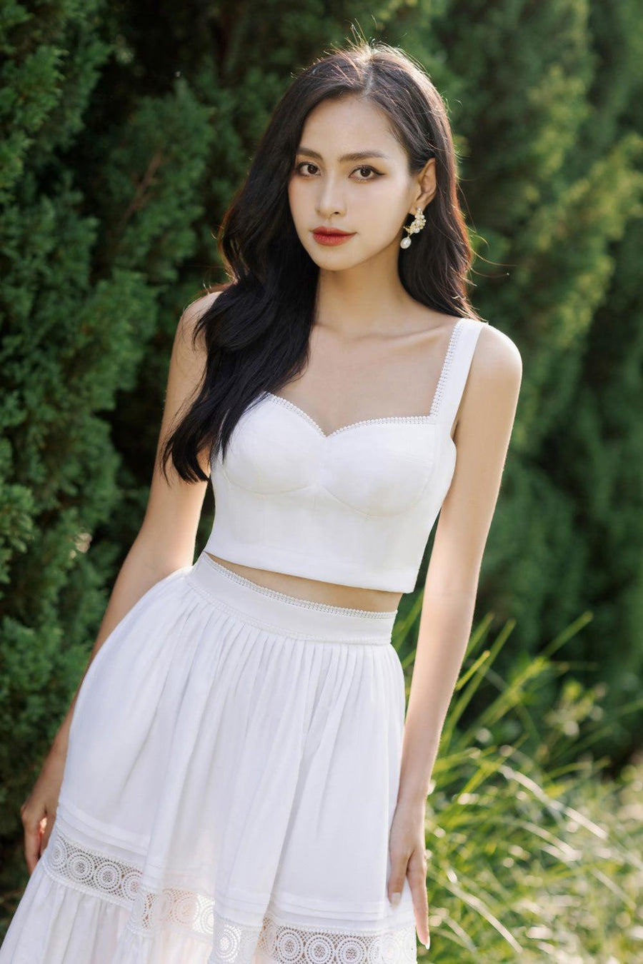 Miranda Bodycon Sleeveless Cotton Crop Top 10