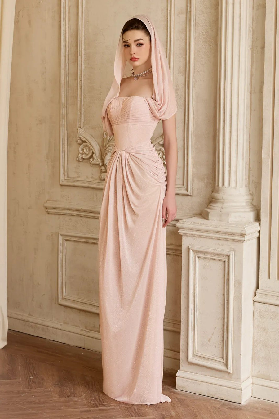 Morven Draped Maxi Dress 3