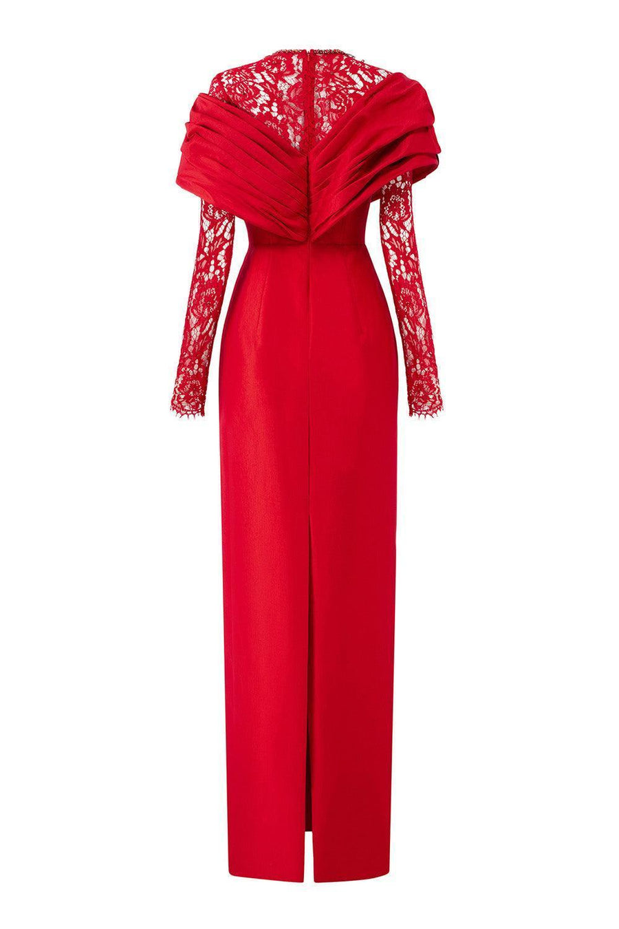 Mya Sheath Draped Taffeta Floor Length Dress Gown Dress I.H.F Atelier