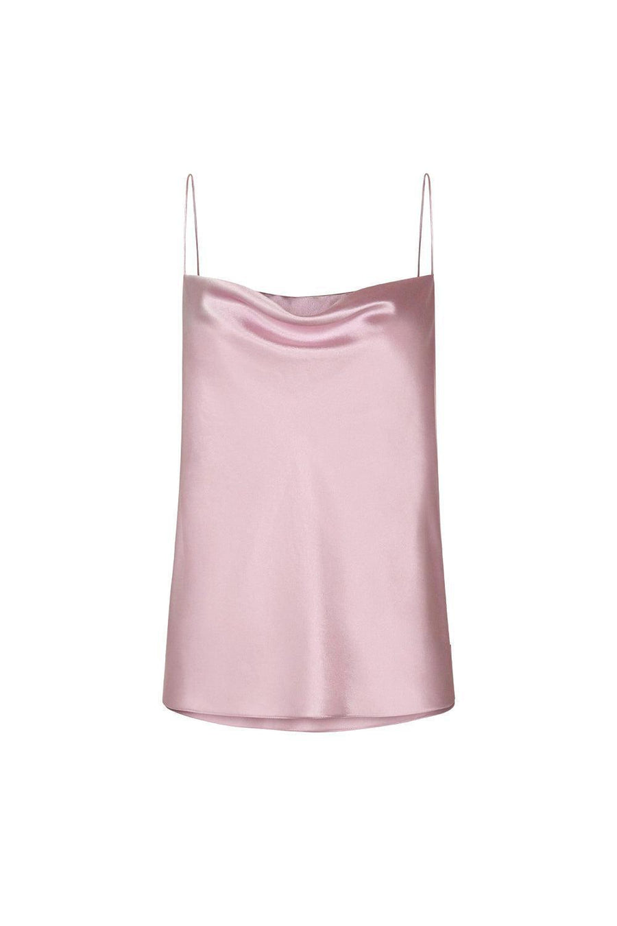Nadya Flared Spaghetti Strap Silk Chiffon Top 7