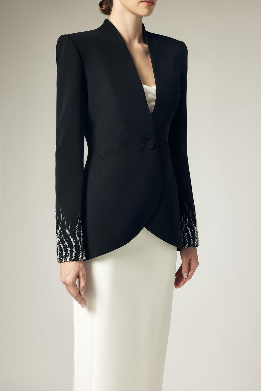 Nadya Flared Spaghetti Strap Silk Chiffon Top 38