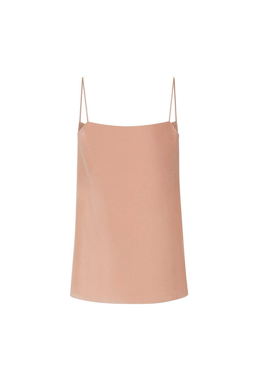 Nadya Flared Spaghetti Strap Silk Chiffon Top 18