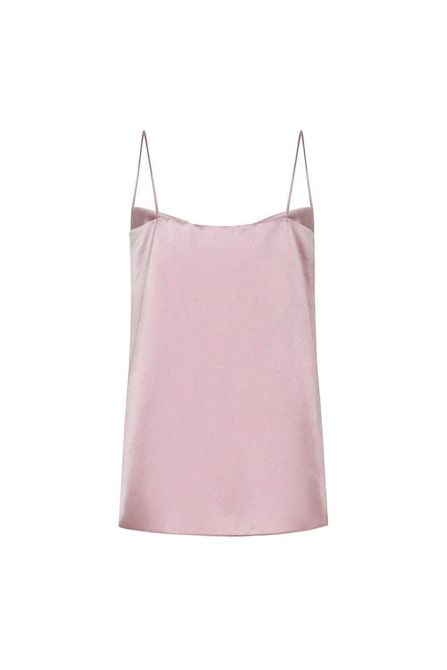 Nadya Flared Spaghetti Strap Silk Chiffon Top 9
