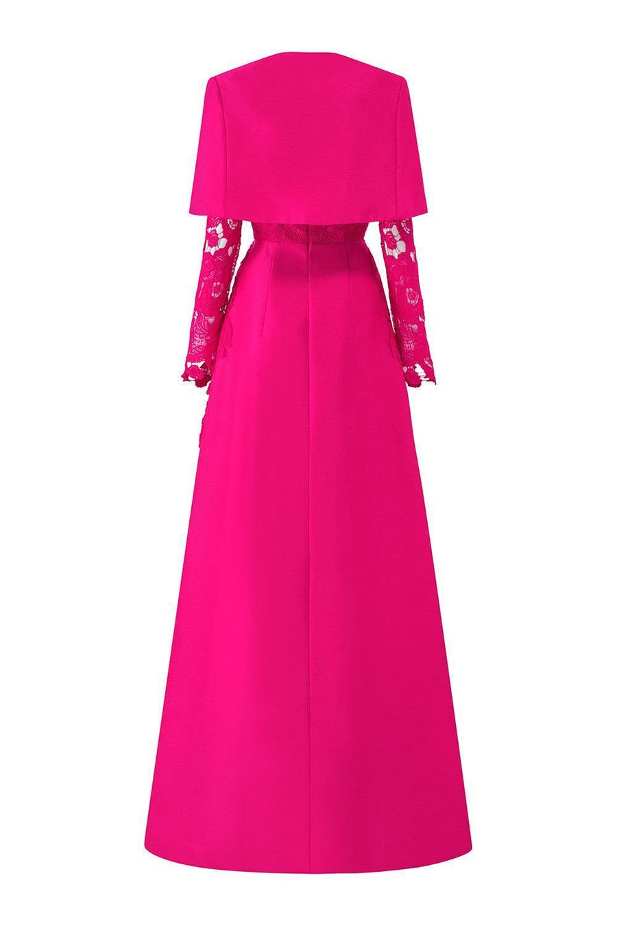 Nevaeh A-line Cape Shoulder Taffeta Floor Length Dress Gown Dress I.H.F Atelier