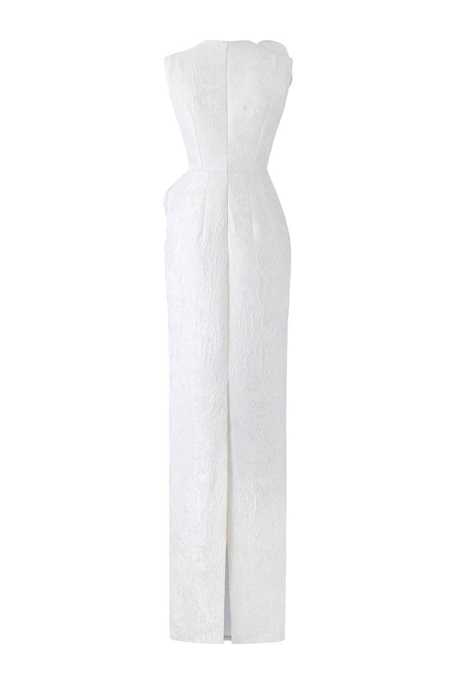Nocturne Sheath Back Slit Jacquard Floor Length Dress Gown Dress I.H.F Atelier
