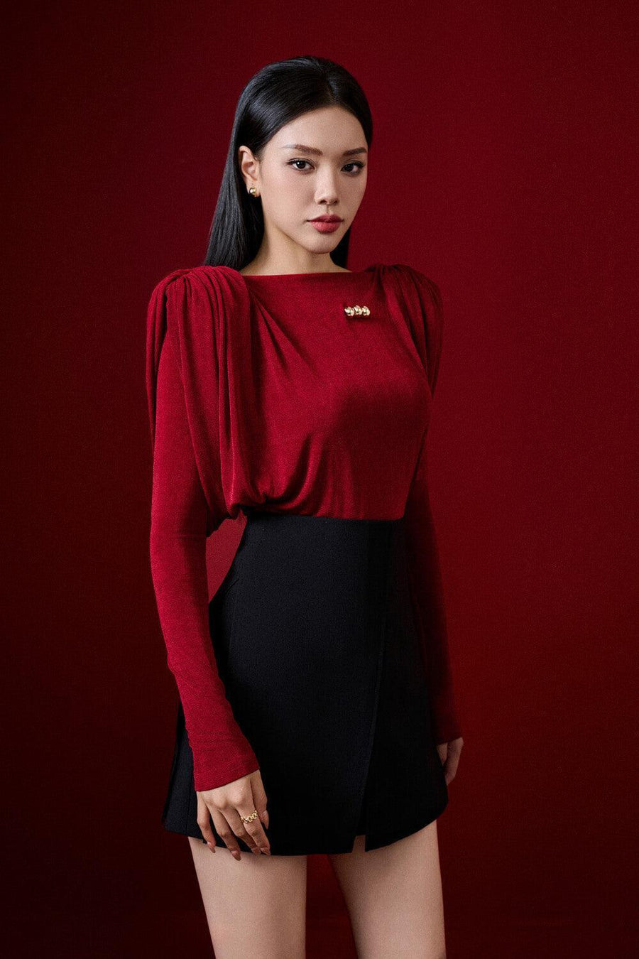 Nora A-line Back Zipper Polycotton Mini Skirt Skirt Eegen Studio