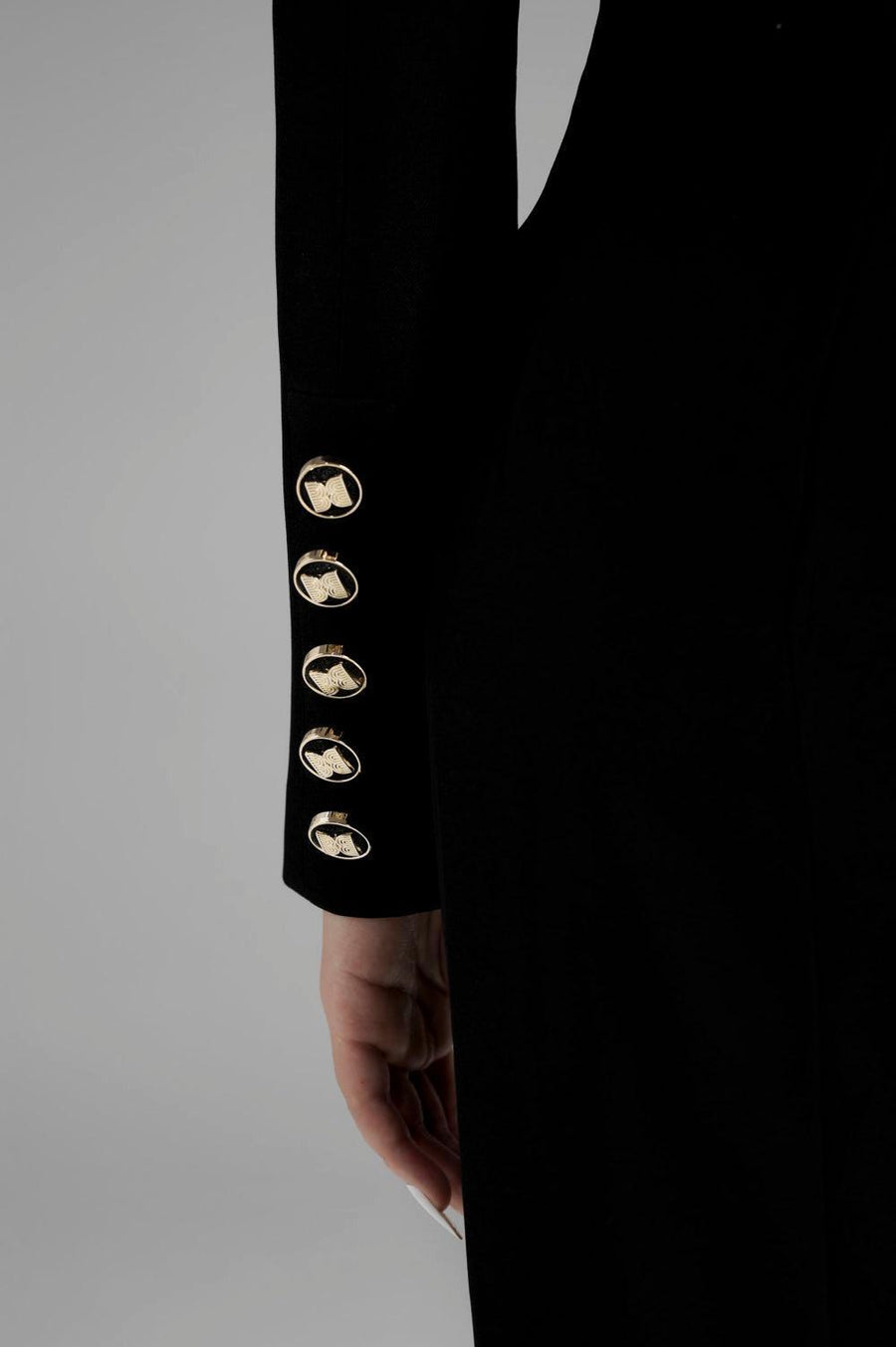 Nova Cropped Peak Lapel Polycotton Jacket Jacket Cordia