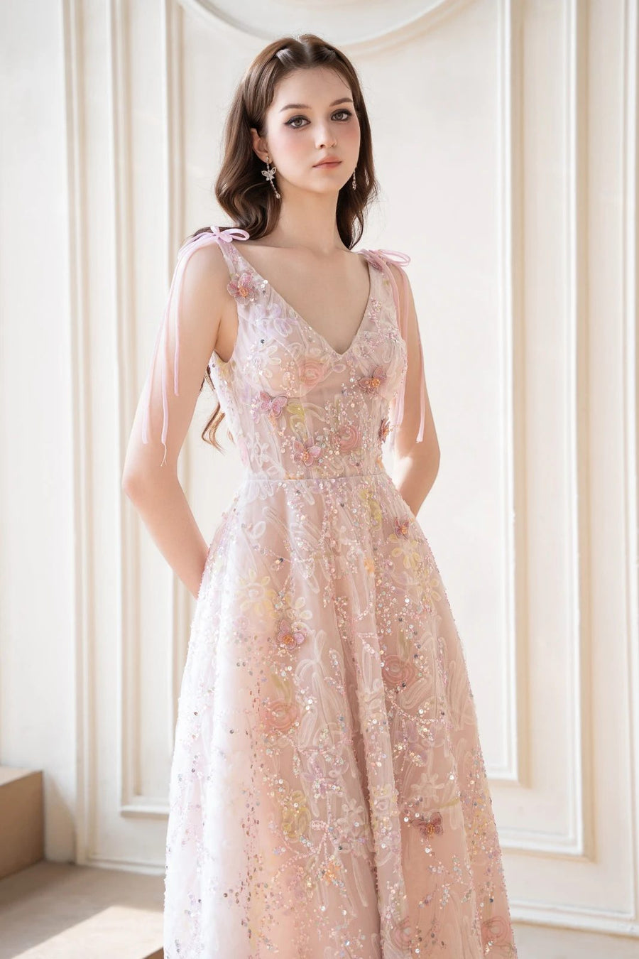 Nyla Sequin Midi Dress 3