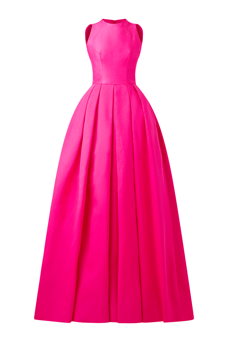 Olivia Ball Gown Round Neck Taffeta Maxi Dress 1
