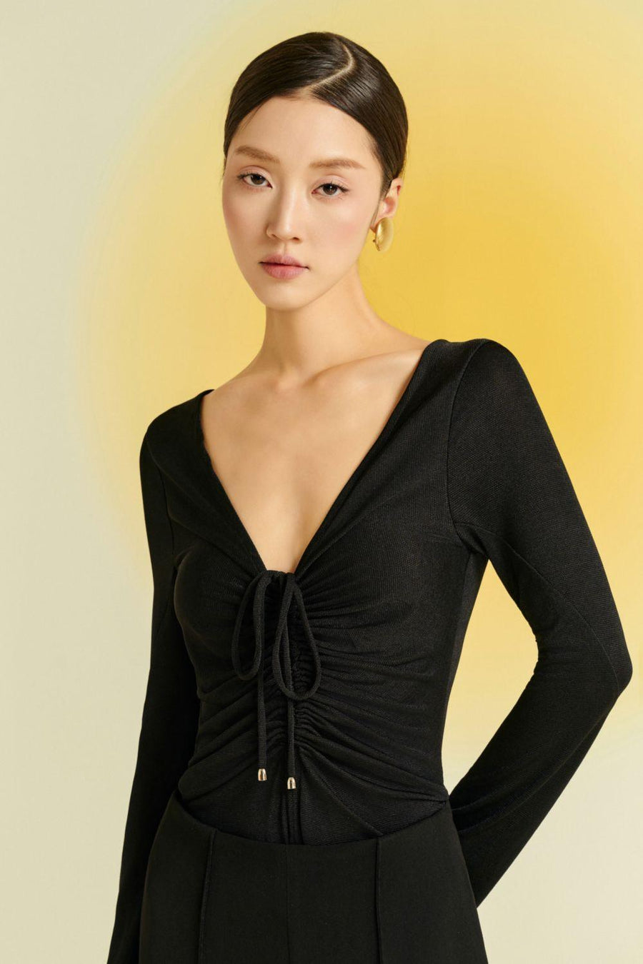 Orchid Bodycon Long Sleeved Spandex Top Long Sleeved Top Eegen Studio