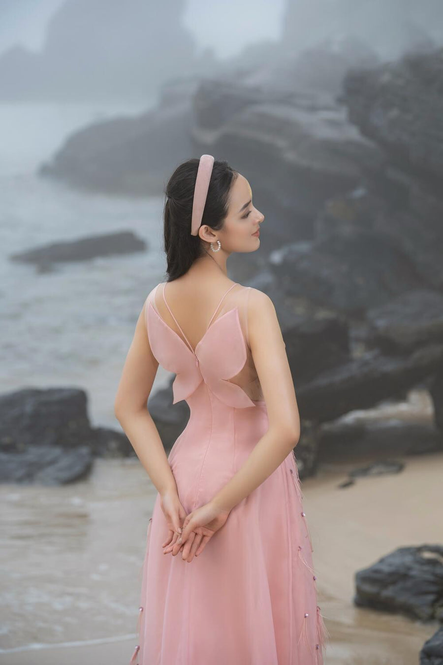Orian A-line Sleeveless Organza Midi Dress 14