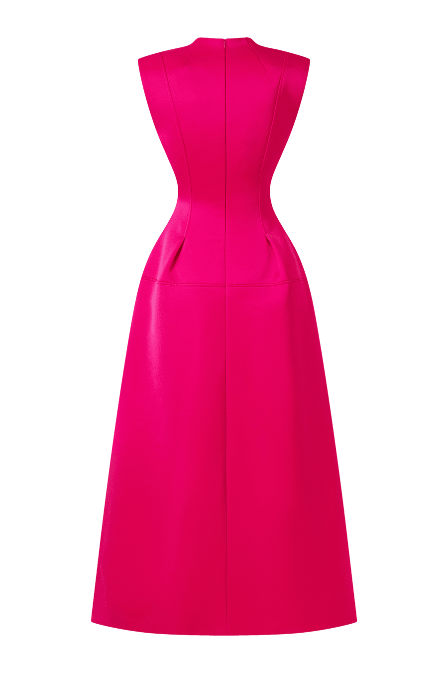 Parker A-line V-Neck Taffeta Midi Dress Midi Dress TRACY STUDIO
