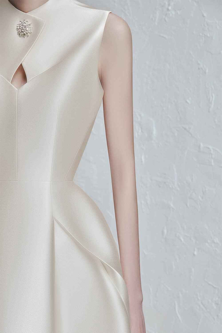 Perlita A-line Sleeveless Bamboo Midi Dress