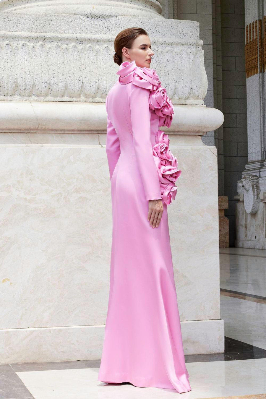 Phantasm Trumpet Long Sleeved Silk Floor Length Dress Gown Dress I.H.F Atelier
