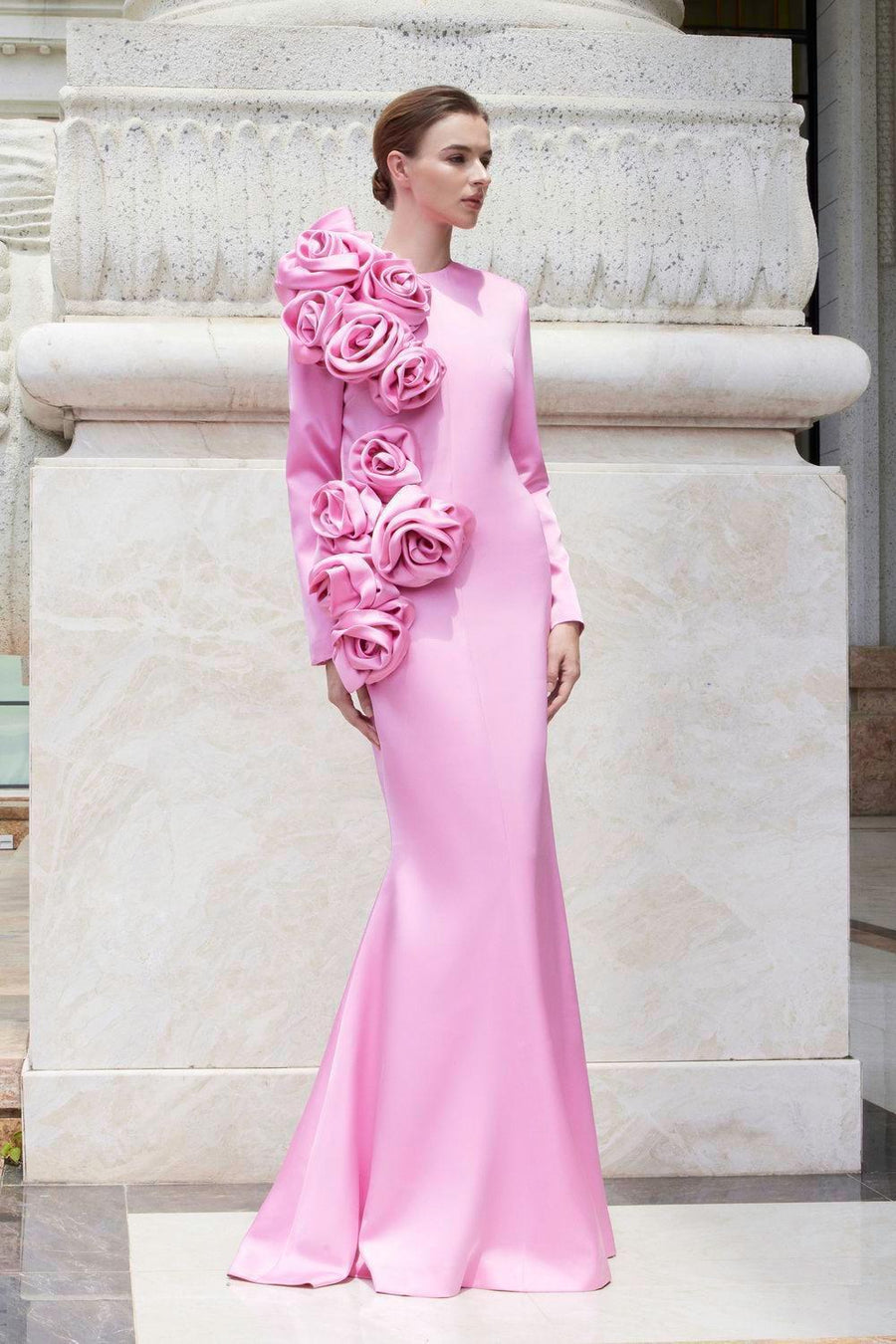 Phantasm Trumpet Long Sleeved Silk Floor Length Dress Gown Dress I.H.F Atelier