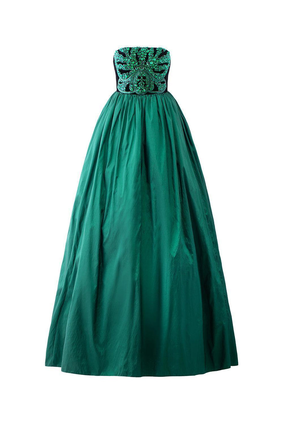 Pilgrim Ball Gown Straight Across Neck Taffeta Floor Length Dress 1