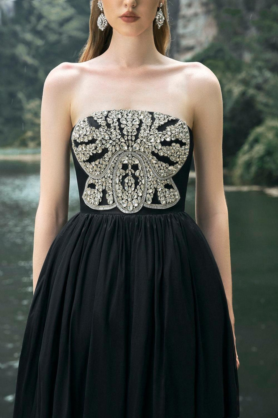 Pilgrim Ball Gown Straight Across Neck Taffeta Floor Length Dress 12