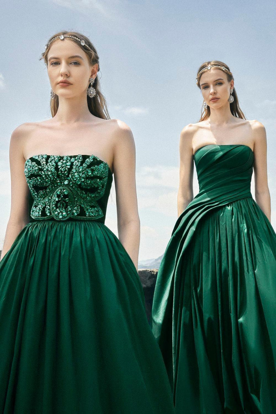 Pilgrim Ball Gown Straight Across Neck Taffeta Floor Length Dress 9