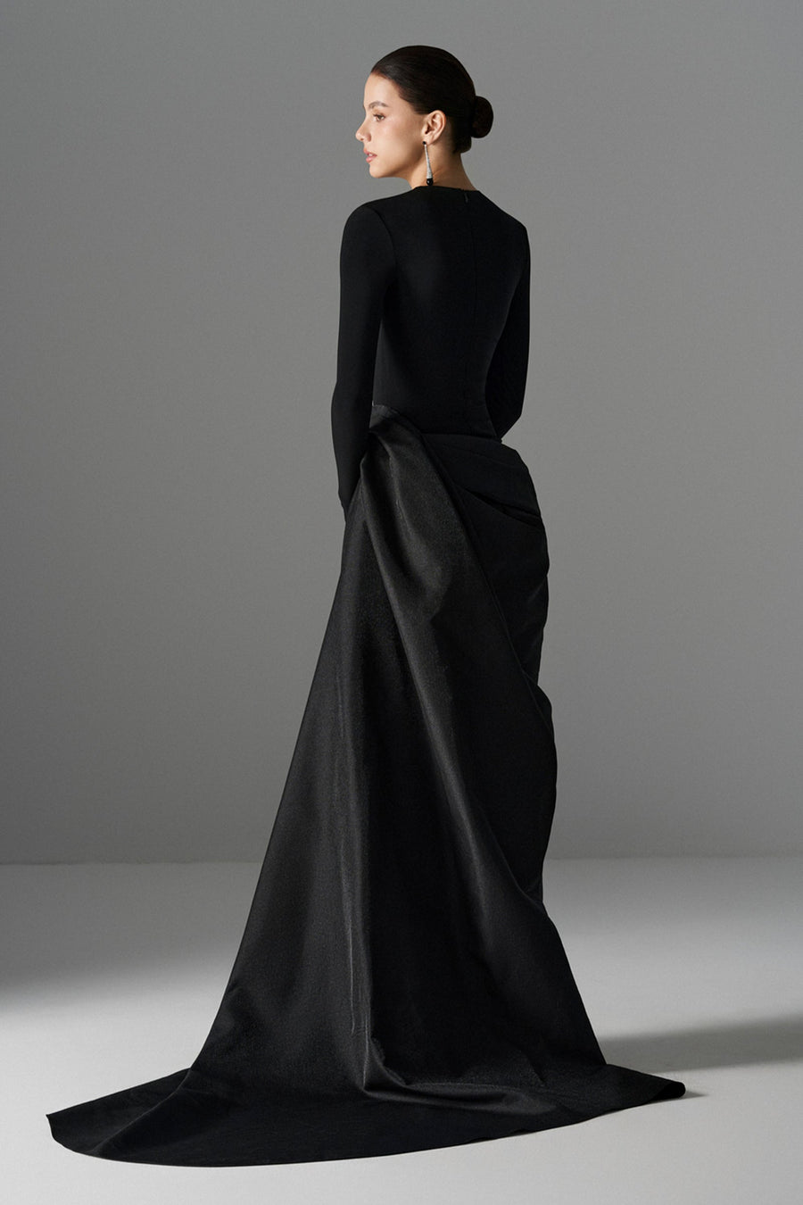 Serpentine Draped Maxi Dress 2