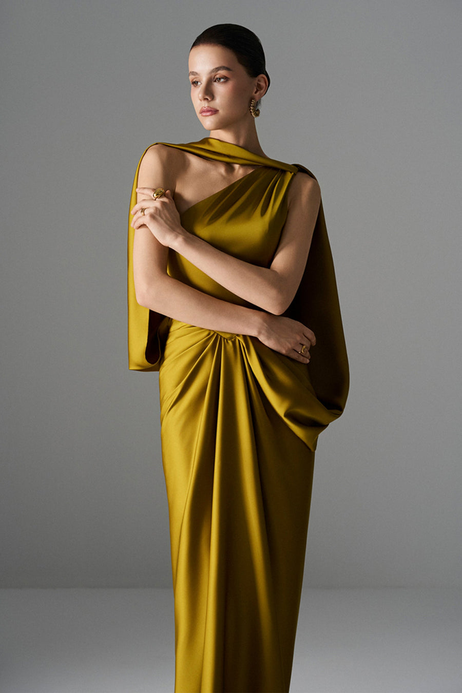 Goddess Draped Maxi Dress 5