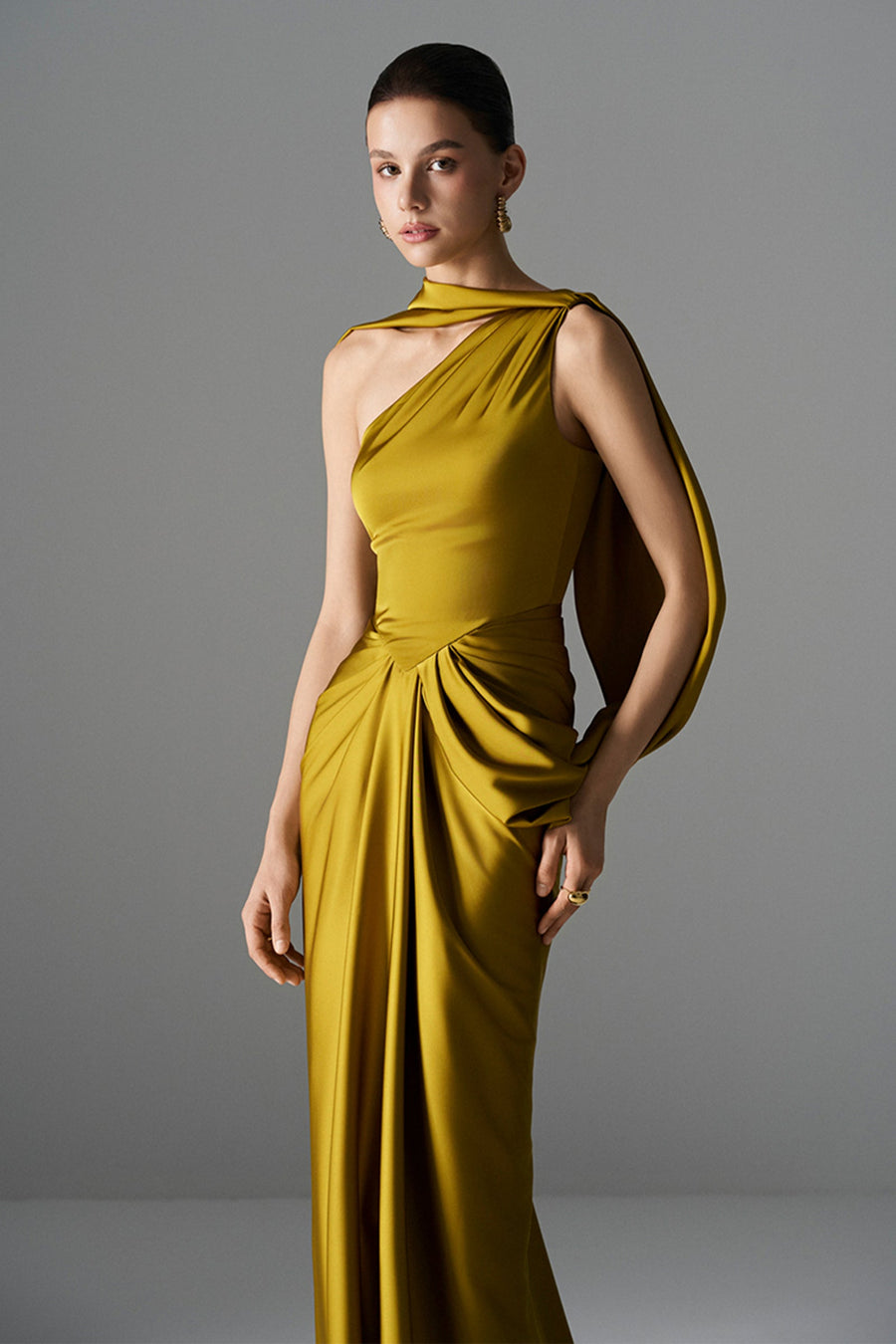 Goddess Draped Maxi Dress 4