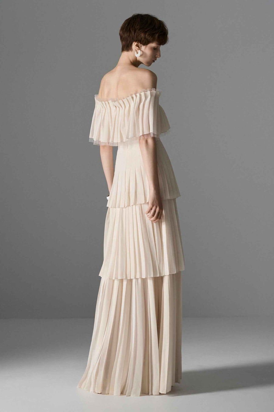 Ethereal Pleated Maxi Dress