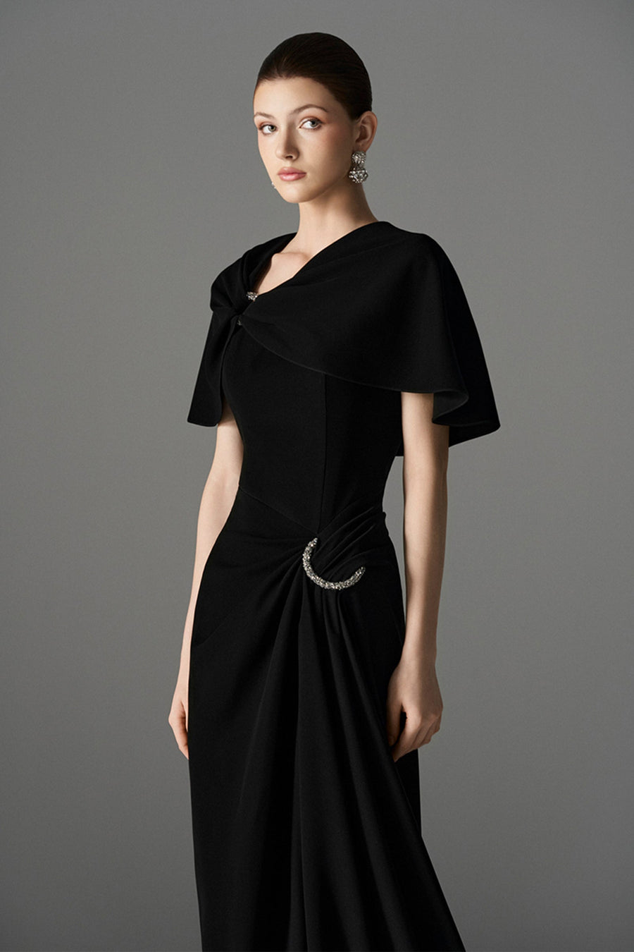 Starlight Cape Sleeve Maxi Dress 5