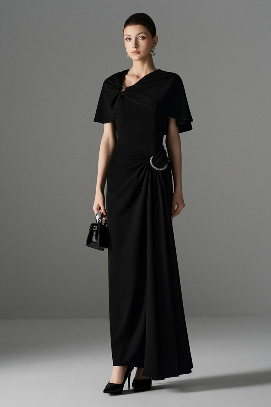 Starlight Cape Sleeve Maxi Dress 4