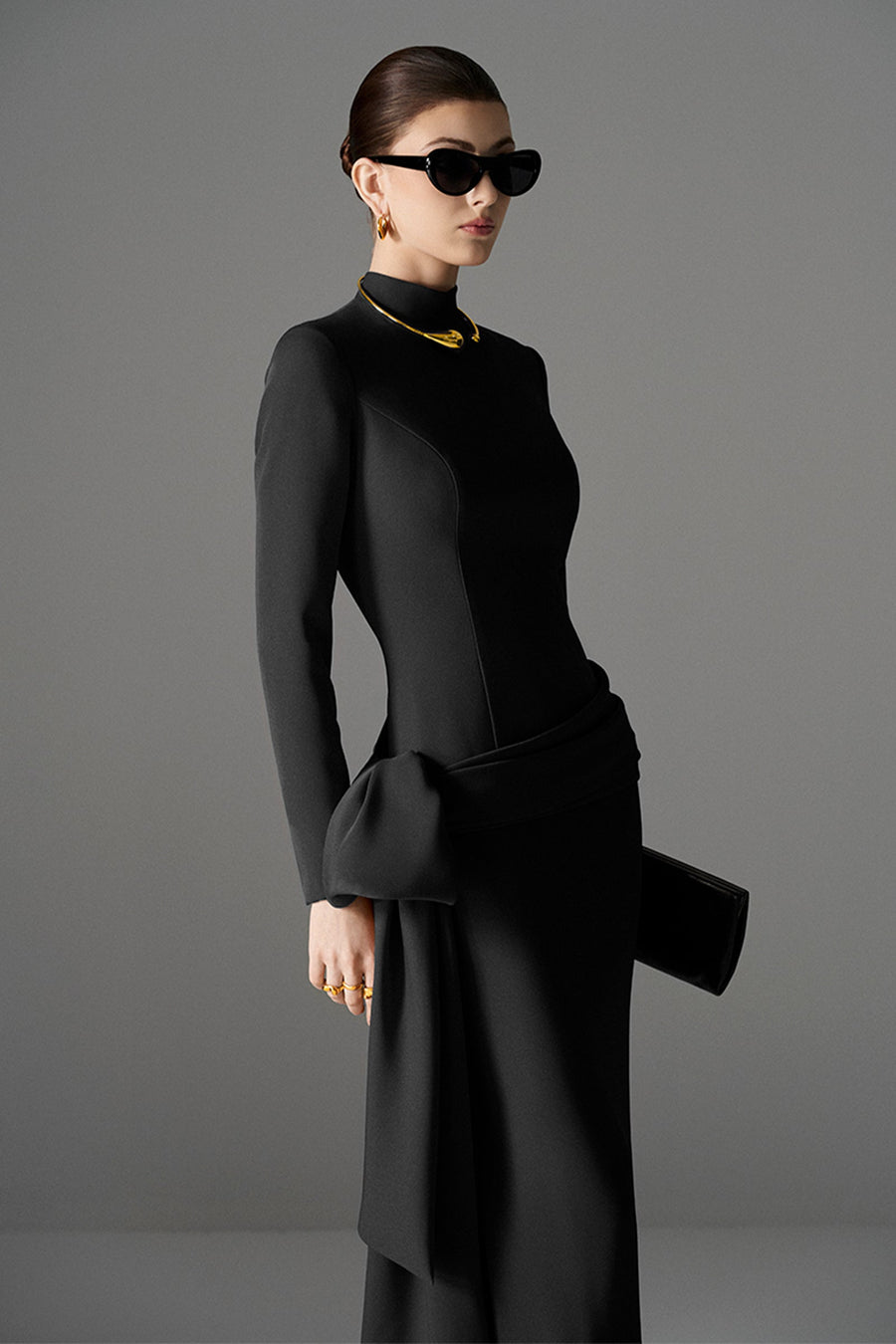 Scarletta High Neck Midi Dress 5