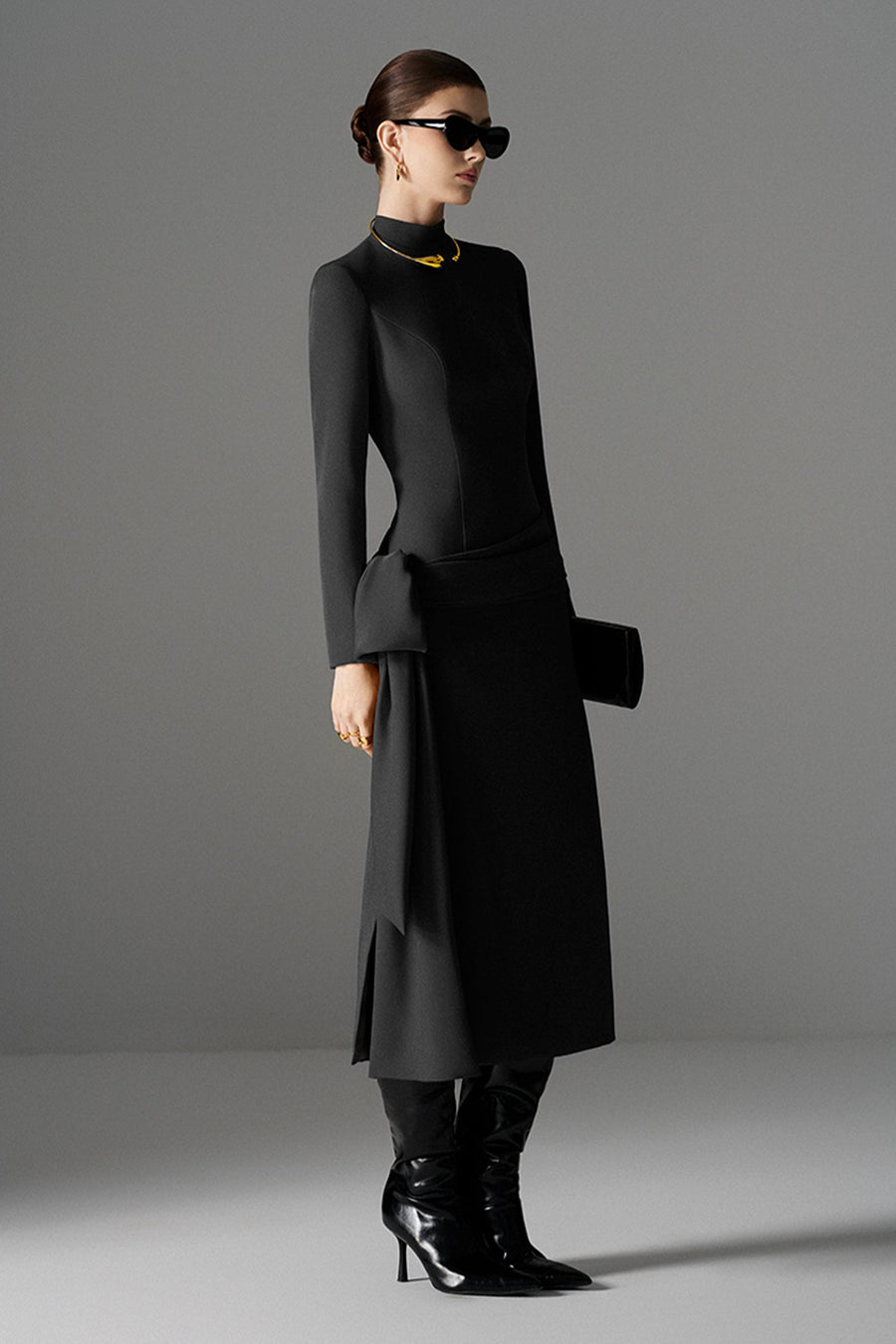 Scarletta High Neck Midi Dress 4