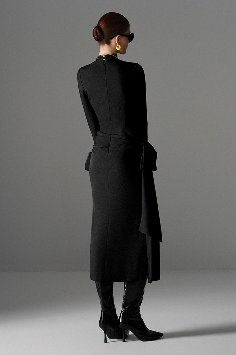 Scarletta High Neck Midi Dress 3