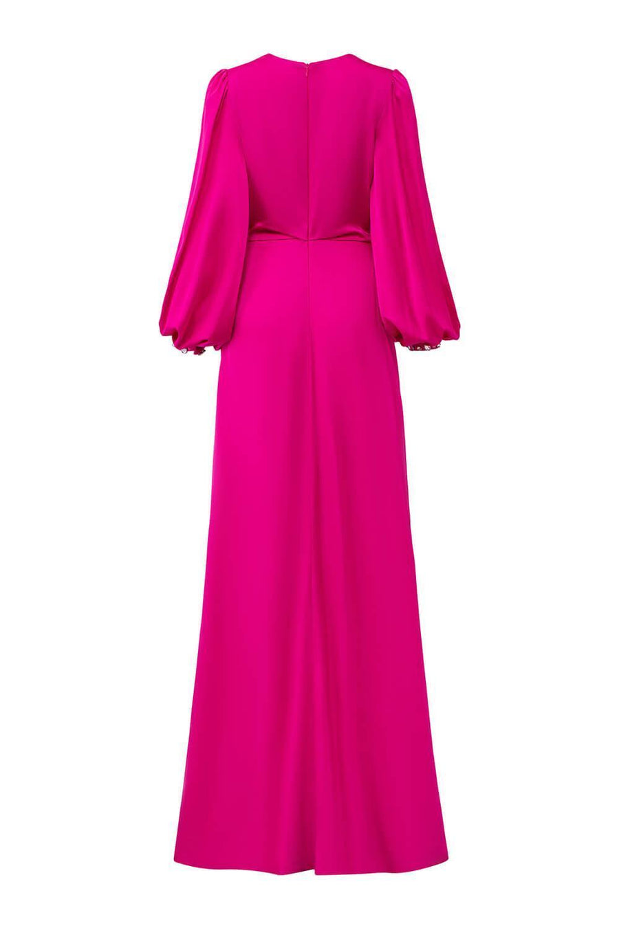 Prelude Slit Bishop Sleeved Satin Floor Length Dress Gown Dress I.H.F Atelier