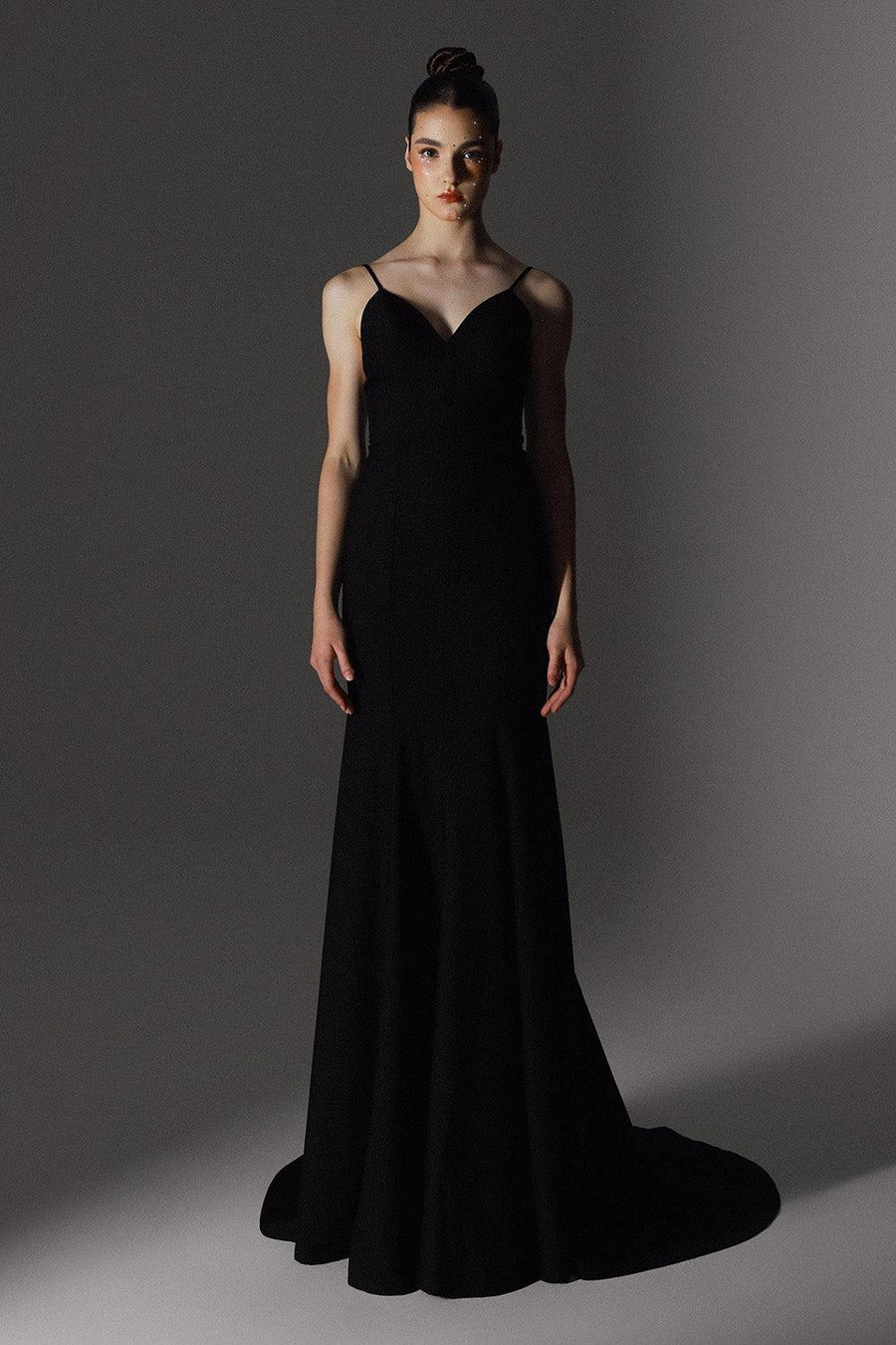 Revival Mermaid Sweetheart Neck Wool Cotton Floor Length Dress 1