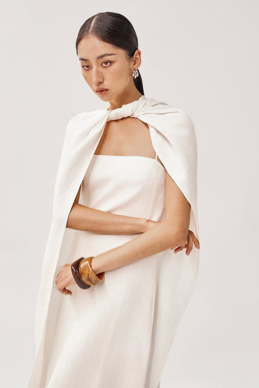 Roise A-line Sleeveless Ribbed Burlap Midi Dress Midi Dress FAIR LADY