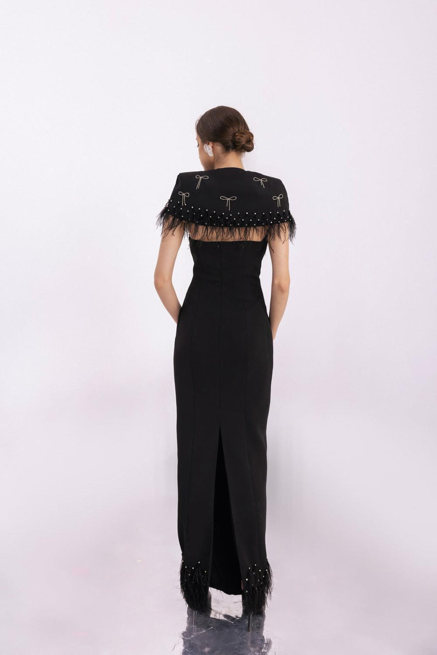 Rylie Sheath Feather Twill Floor Length Set 7