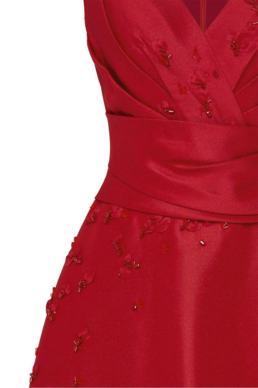 Sakura A-line Sleeveless Organza Midi Dress Midi Dress IVY moda