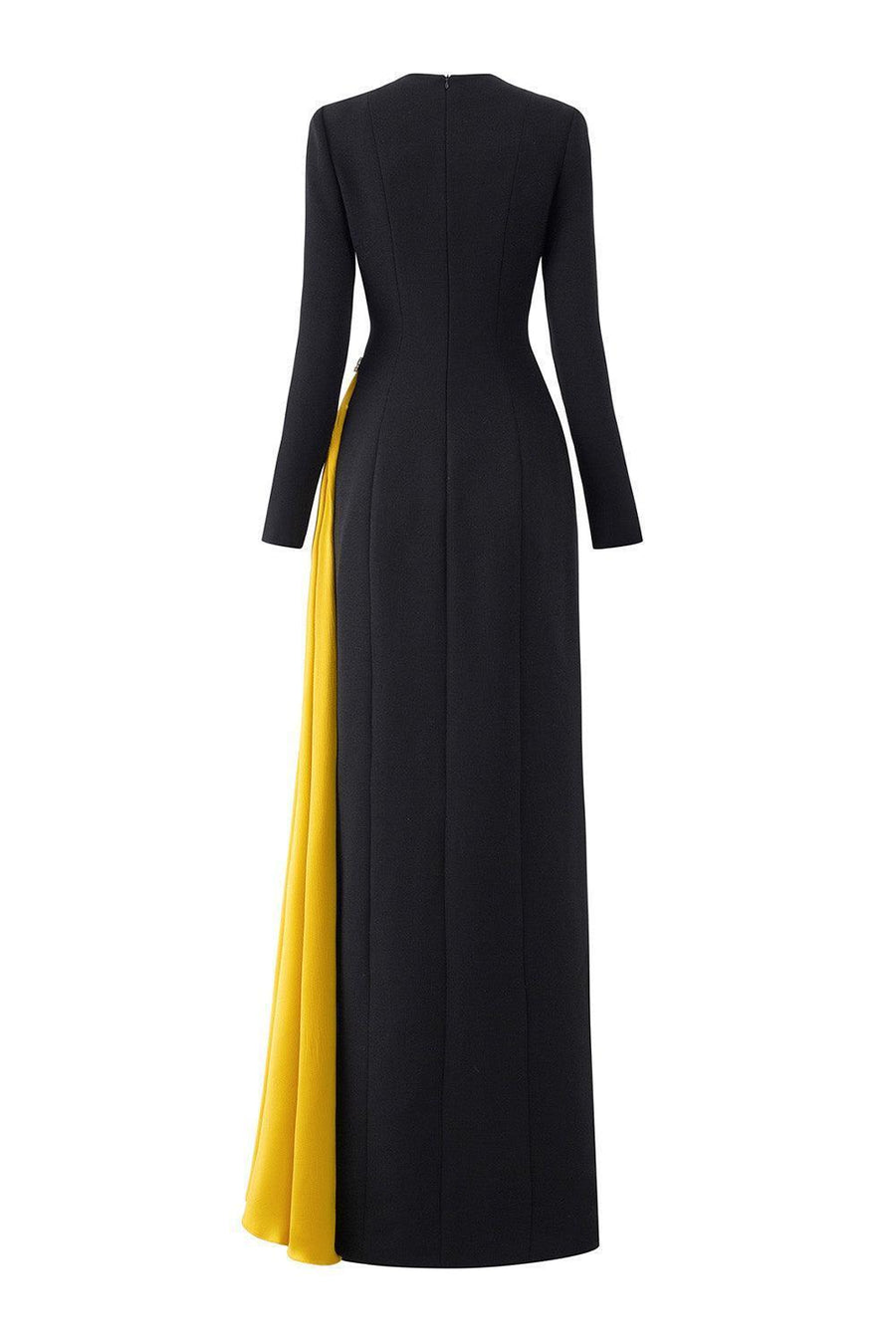 Salem Sheath Extended Flap Scuba Floor Length Dress Gown Dress I.H.F Atelier